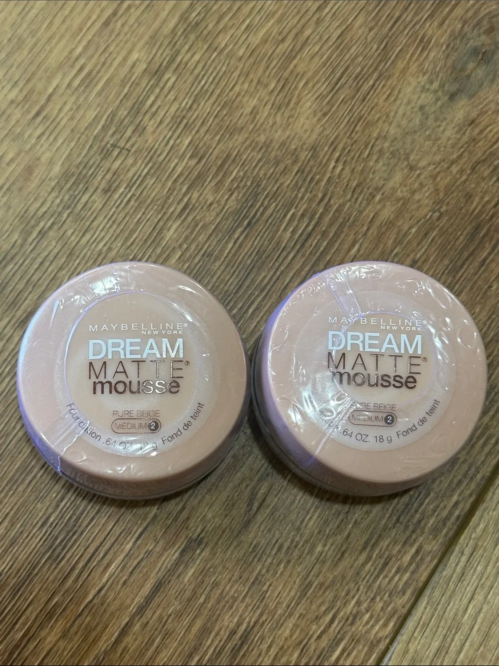 Maybelline Dream Matte Mousse Foundation - Pure Beige MEDIUM2 (2 Pack)